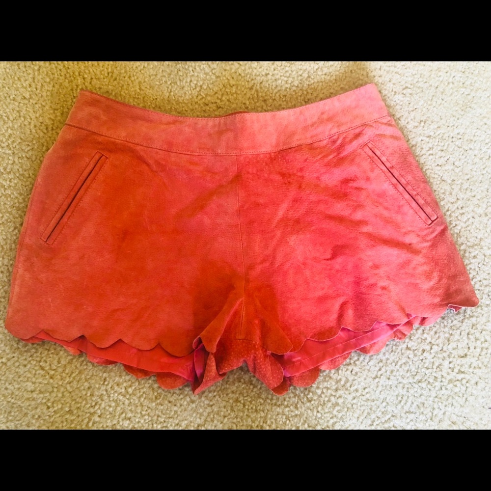 Coral suede